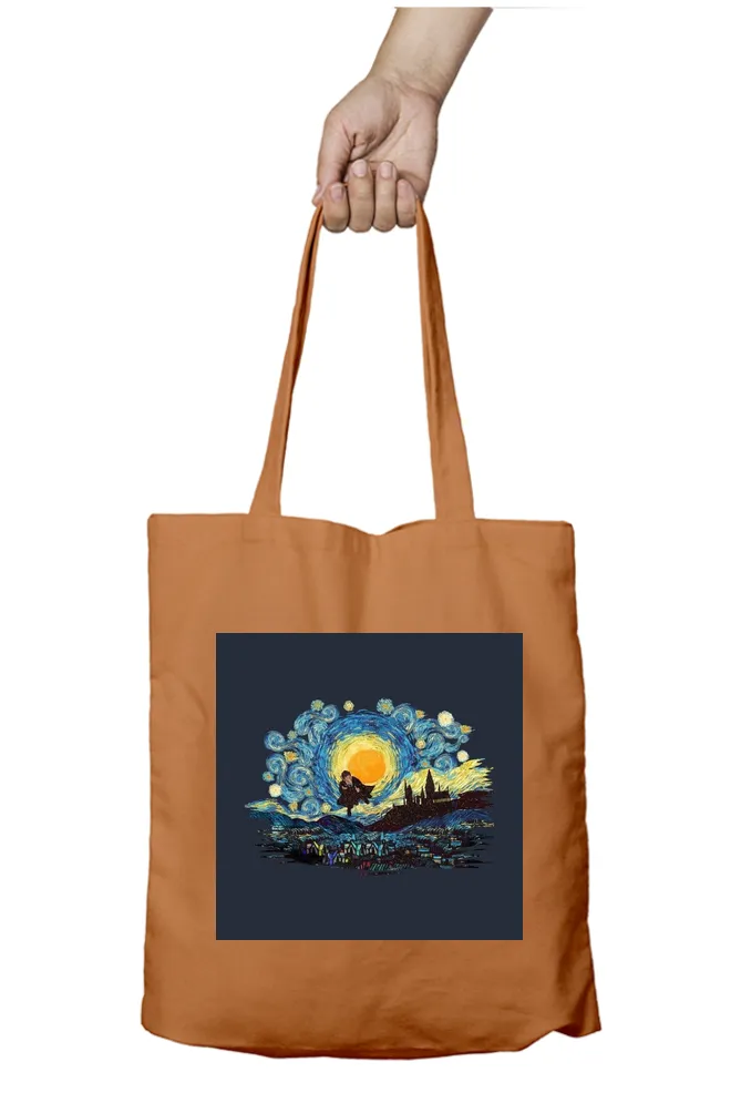 Strarry Night Abstract Tote Bag