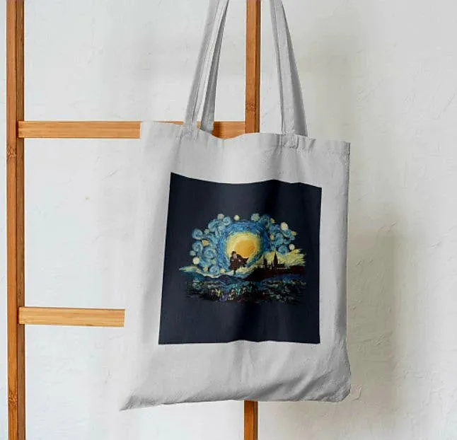 Strarry Night Abstract Tote Bag