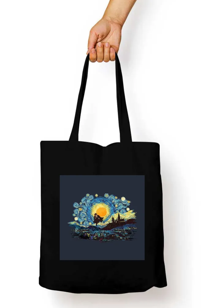 Strarry Night Abstract Tote Bag