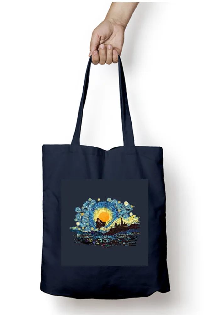 Strarry Night Abstract Tote Bag