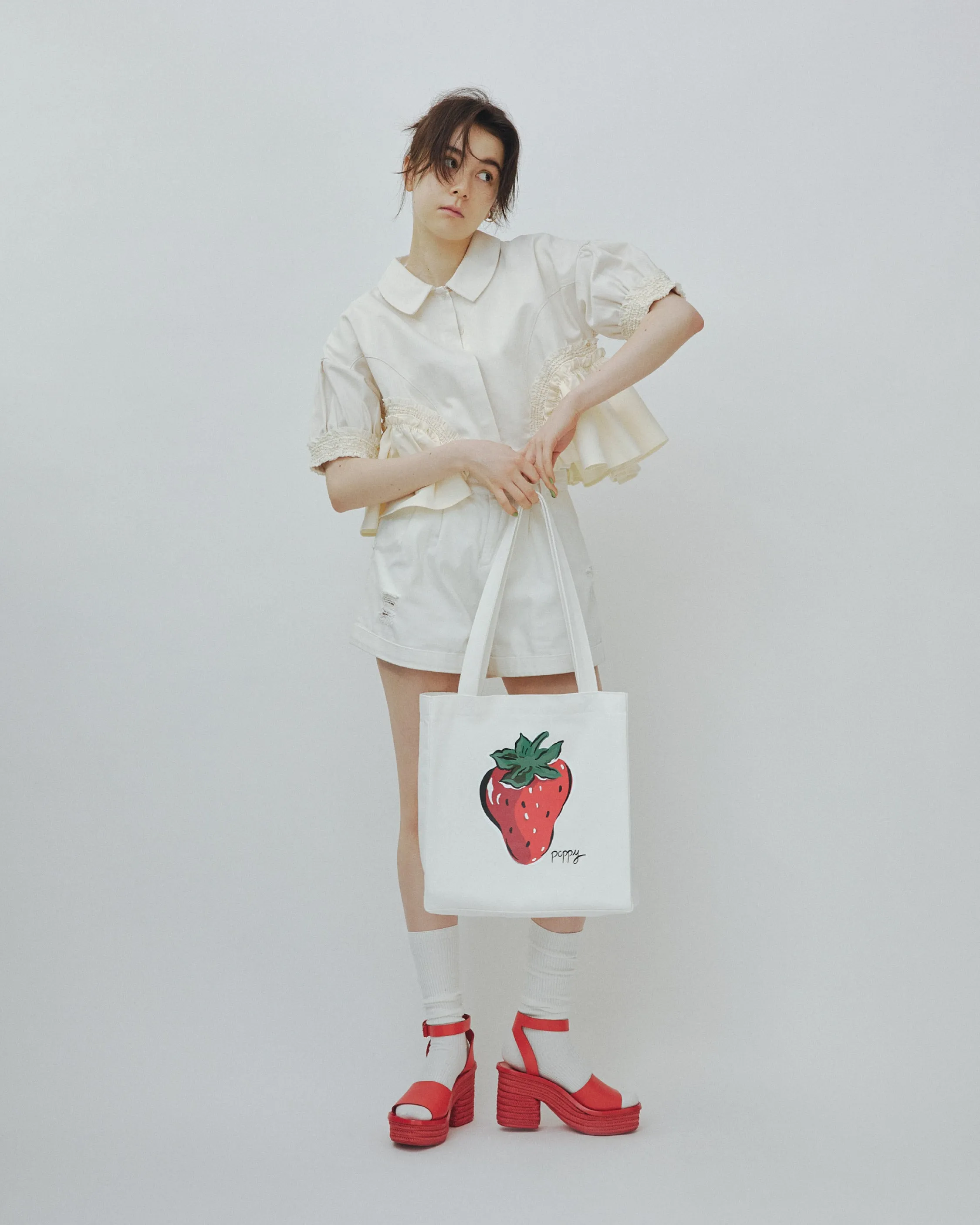 Strawberry tote bag