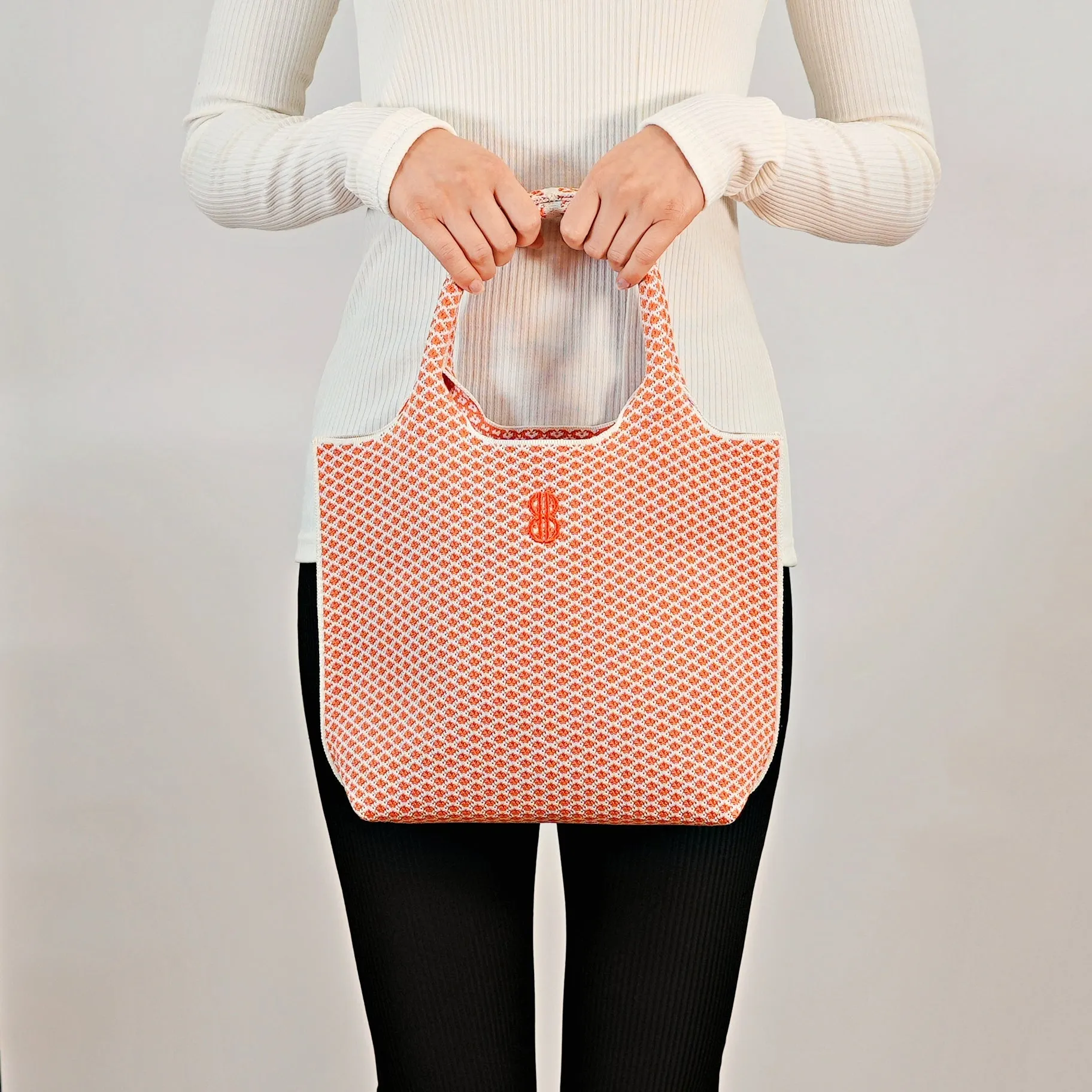 Sutton City Tote - Orange Diamond - Small