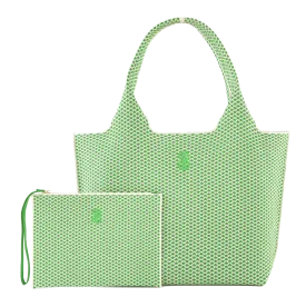 Sutton City Tote - Parakeet Green Diamond - Large