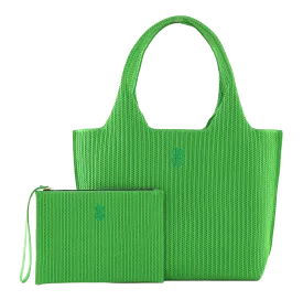 Sutton City Tote - Parakeet Green Stripe - Large