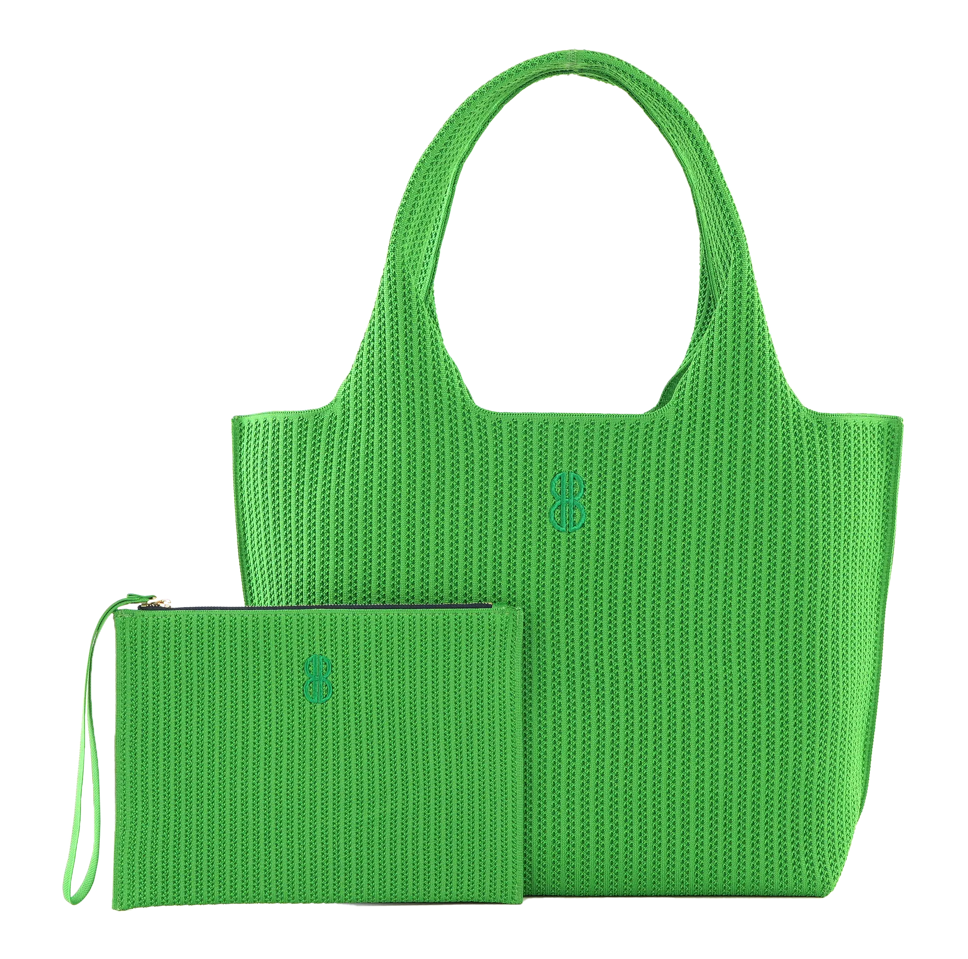 Sutton City Tote - Parakeet Green Stripe - Large