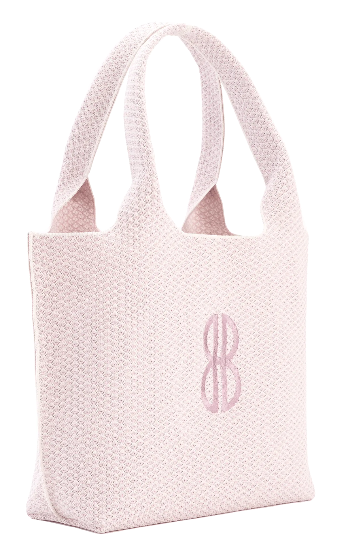 Sutton City Tote - Petal Pink Diamond Monogram / Detachable Metal Chain - Large