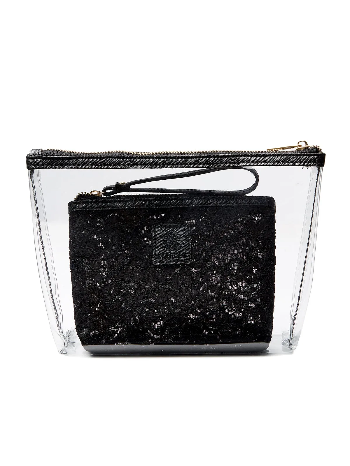 Transparent and Lace Cosmetic Bag