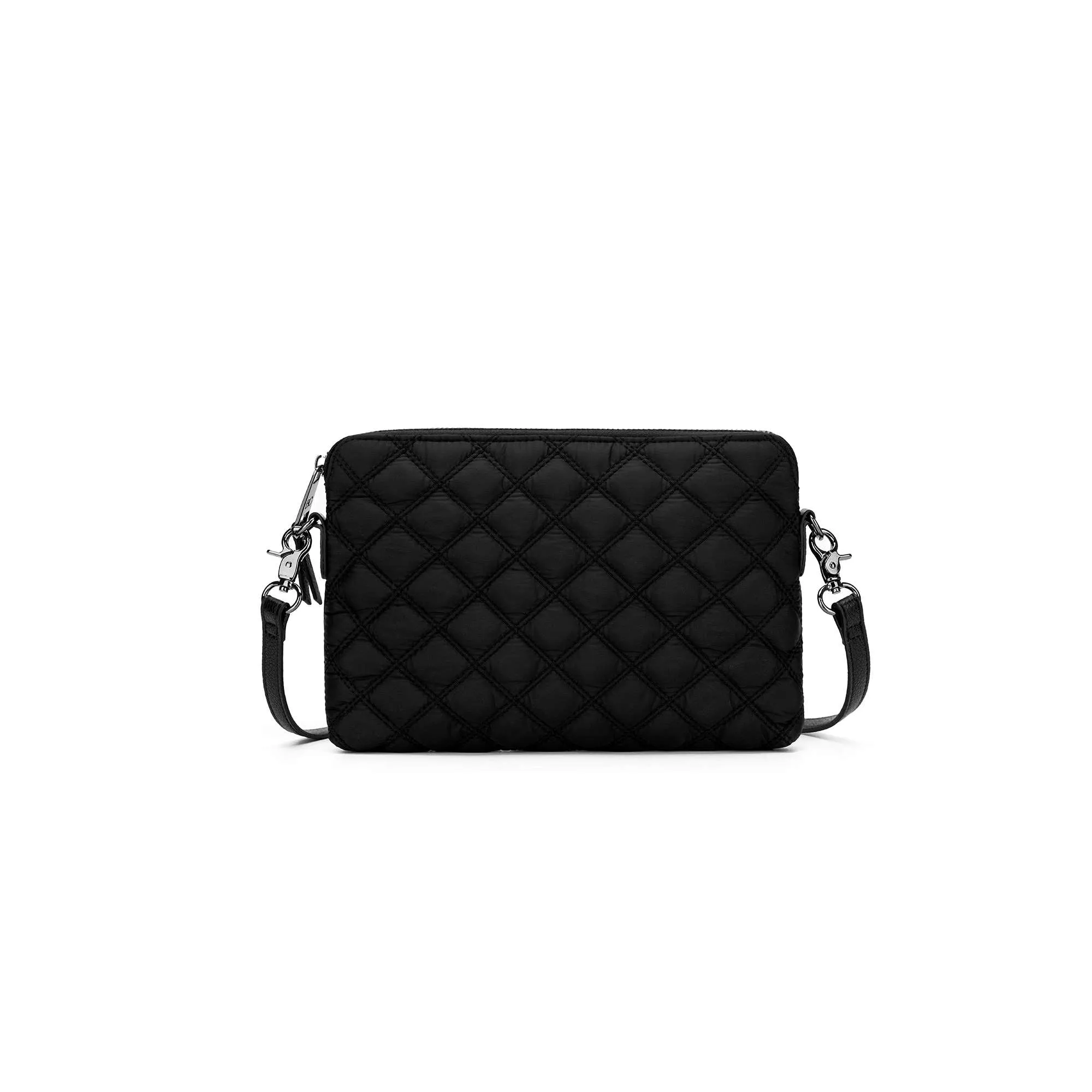 Tribeca Quilted Kiara Black Crossbody/Clutch