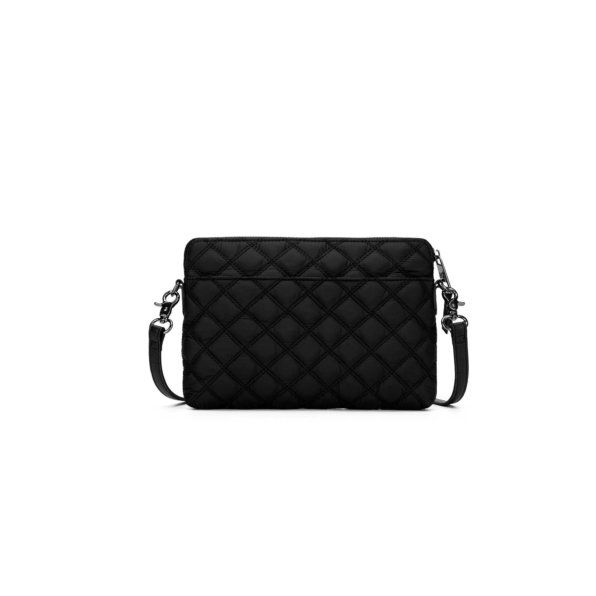 Tribeca Quilted Kiara Black Crossbody/Clutch