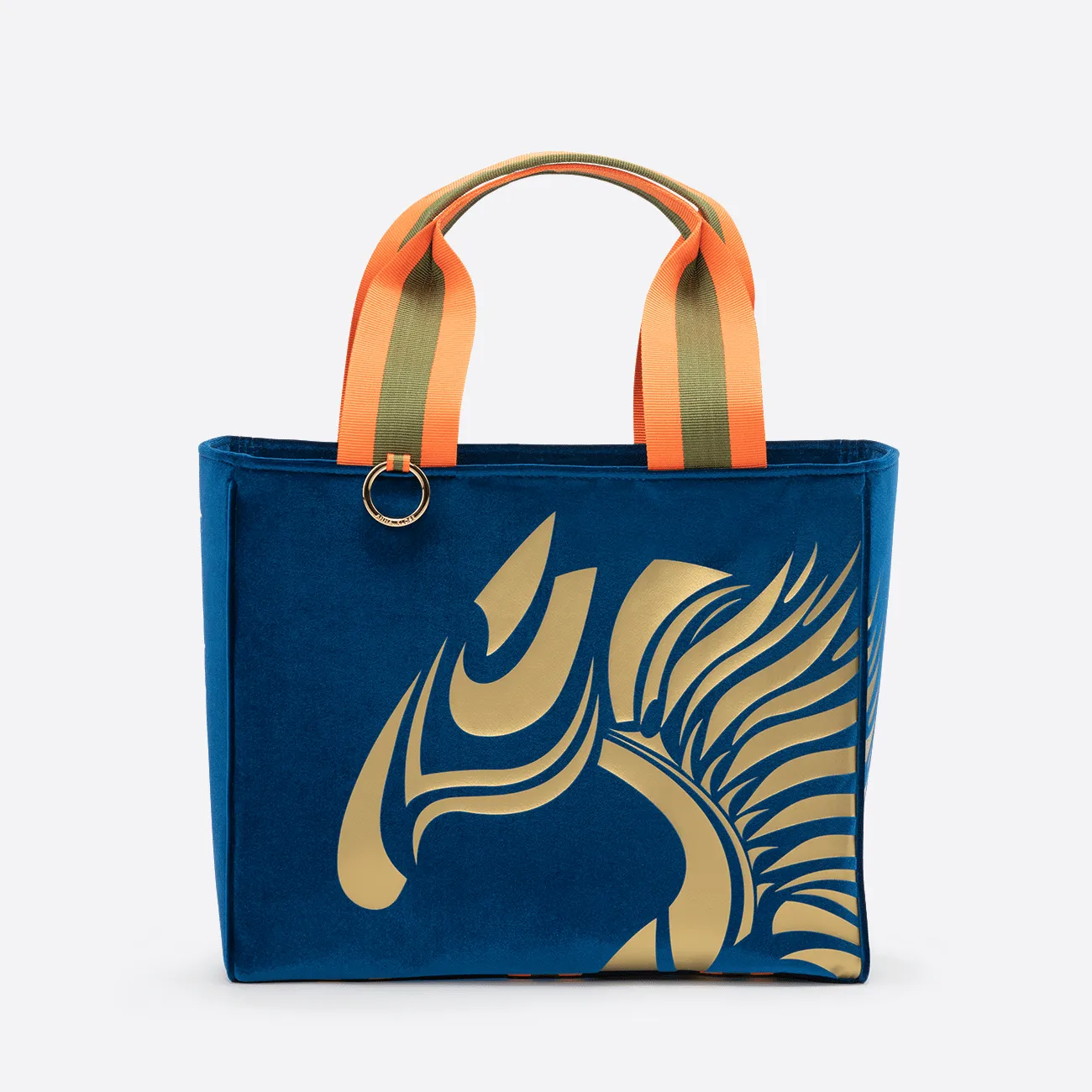 Velvet Equestrian Tote "Hamptons Blue"