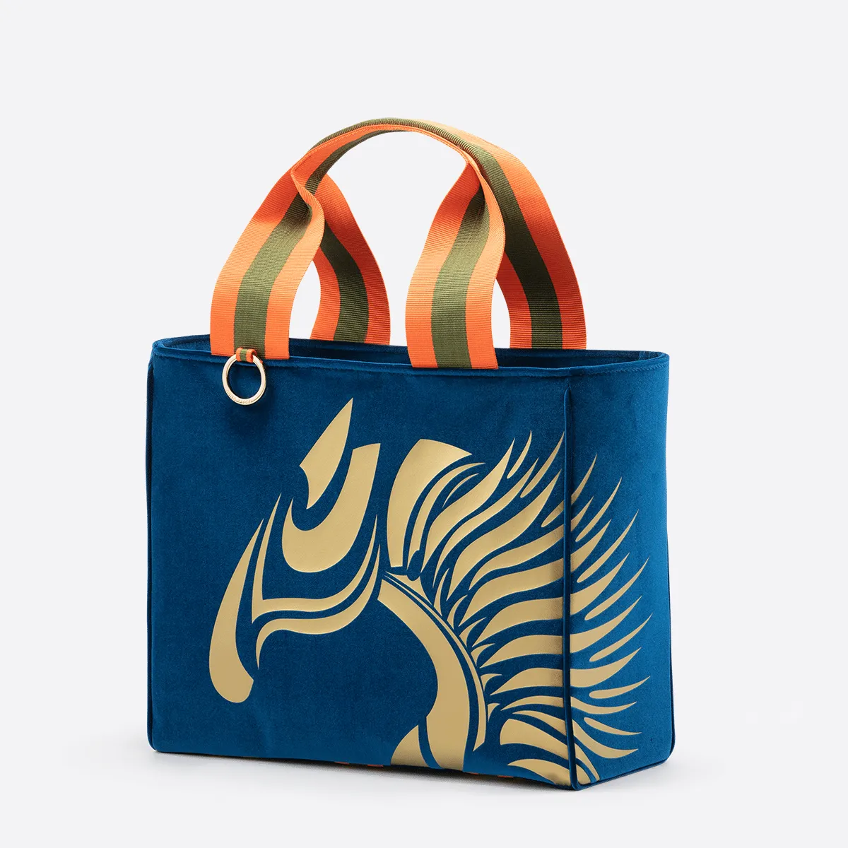 Velvet Equestrian Tote "Hamptons Blue"