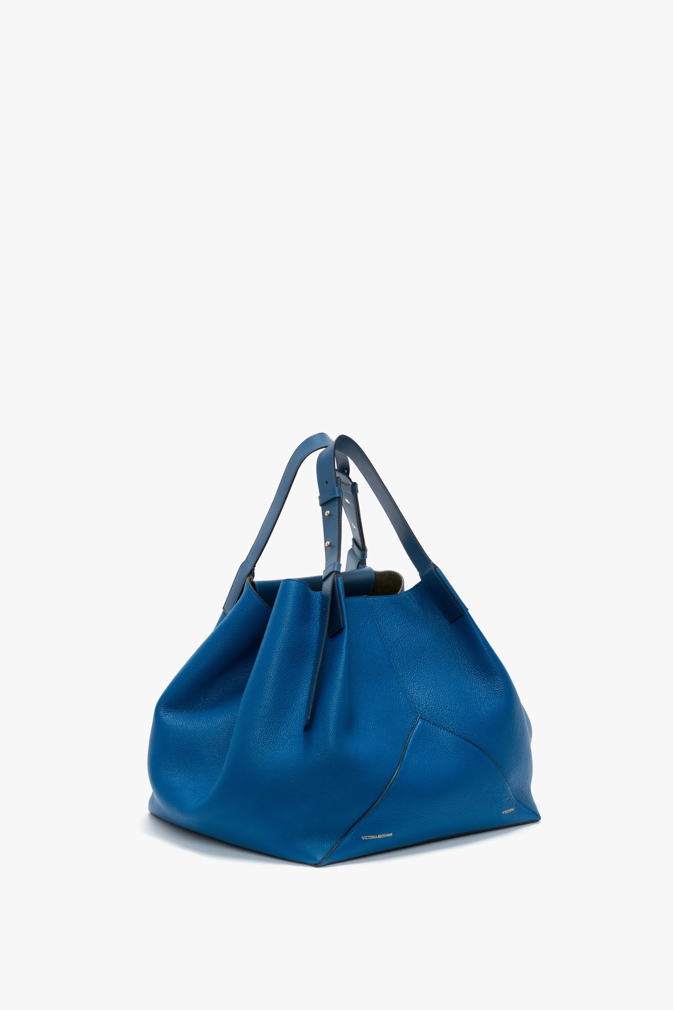 Vibrant Blue Leather W11 Medium Tote Bag - Stylish & Versatile Handbag for Everyday Use