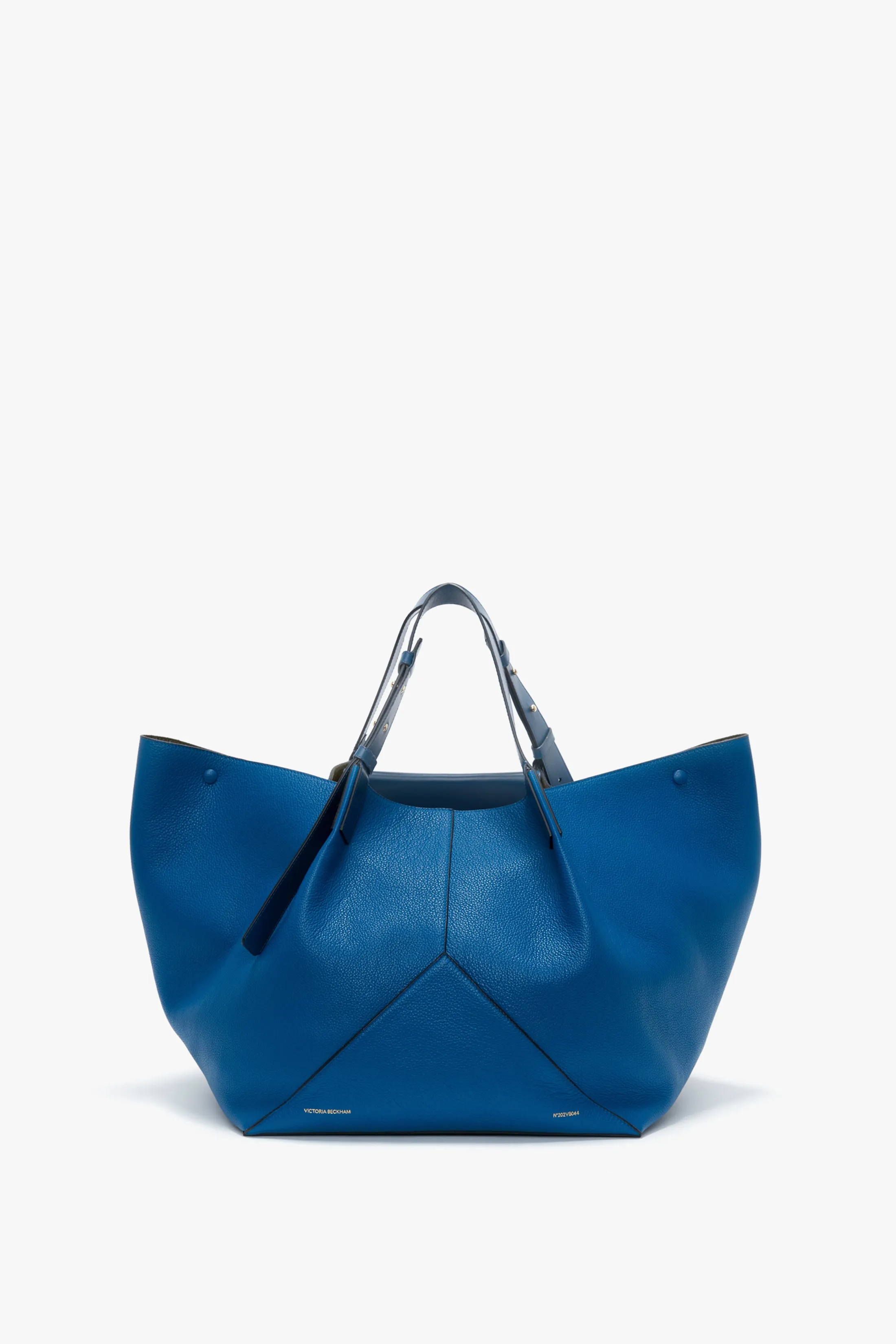 Vibrant Blue Leather W11 Medium Tote Bag - Stylish & Versatile Handbag for Everyday Use