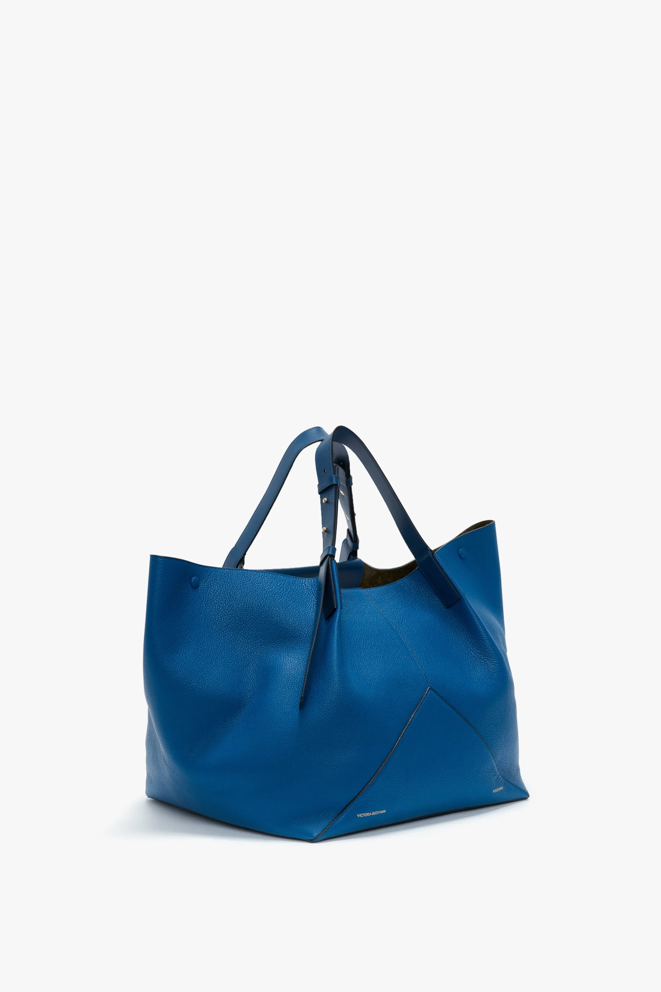 Vibrant Blue Leather W11 Medium Tote Bag - Stylish & Versatile Handbag for Everyday Use