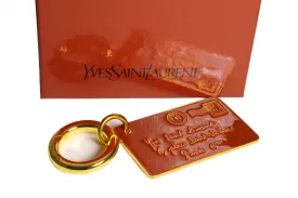 YVES SAINT LAURENT Y-mail large envelope key-ring bag charm